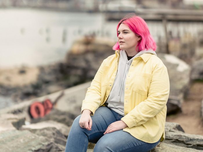 seksi crvenokosa debeljuca